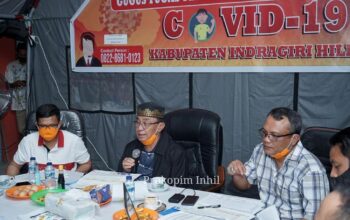Bupati Inhil Kawal Proses Validasi Data Calon Penerima Bantuan Sosial Covid-19