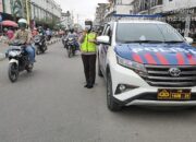 Sat Lantas Polres Inhil Sampaikan Edukasi Lalu Lintas dan Antisipasi Penyebaran Covid-19