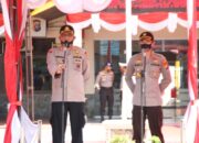 Apel Farewell Parade Iringi Pisah Sambut Kapolres Inhil dengan Terapkan Protokol Kesehatan