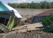 Lagi! 4 Rumah Warga Inhil Luluh Lantak Dihantam Longsor