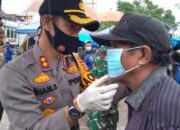 Polres Inhil dan Forkopimda Gebrak Masker Serentak, 10.400 Masker Dibagikan