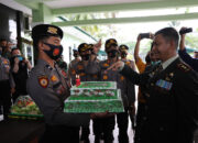 Polres Inhil Beri Kejutan Kodim 0314/Inhil dalam HUT TNI ke-75