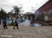 Antisipasi Penyebaran Nyamuk Aides Aggepty Kapolres Inhil Gelar Fogging