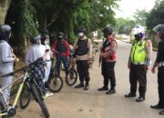Satgas Anti Begal Sepeda Polres Inhil Laksanakan Patroli dan Beri Himbauan Kepada Komunitas Sepeda
