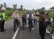 Ciptakan Suasana Aman dan Nyaman Pesepeda di Kota Tembilahan, Polres Inhil Lakukan Ini