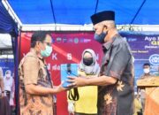 Wabup Inhil, Saksikan Penyuntikan Vaksin Tahap Pertama di Puskesmas Gajah Mada