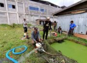 Bersih-bersih, Laskar Melayu Kateman Goro Bersama Kapolsek