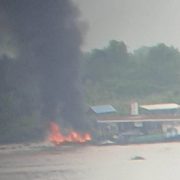 Saat Isi BBM, Satu Unit Kapal Motor Terbakar di Sungai Indragiri