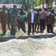 Tim Wasev Mabes TNI Tinjau Lokasi Sasaran TMMD Ke-111 di Kecamatan Pelangiran