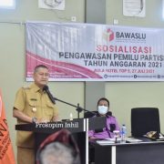 Berikan Pendidikan Politik, Wabup Inhil Buka Sosialisasi Pengawasan Pemilu Partisipatif
