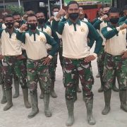 Satgas TMMD Ke-111 Kodim 0314/Inhil Ucapkan Selamat Hari Bhayangkara ke 75