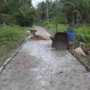 Satgas TMMD Ke-111, Jalan Penghubung Desa  Terusan Beringin Jaya dengan Desa Teluk Bunian Capai Hasil Finish