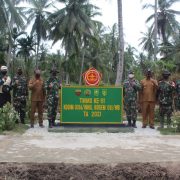 Dansatgas TMMD Ke-111 Kodim 0314/Inhil, Letkol Inf Imir Faishal Mengecek Hasil Sasaran Fisik yang Telah di Kerjakan