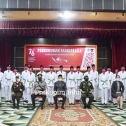 30 Paskibraka Inhil HUT RI ke 76 Tahun 2021 Dikukuhkan