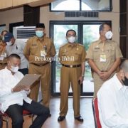 Bupati dan Wabup Inhil Tinjau Pelaksanaan Uji Kompetensi Bagi Calon Kades