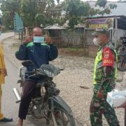 Kelurahan Baturijal Hilir Inhu Melaksanakan Kegiatan Pembagian Masker