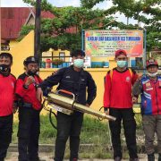 DPKP Inhil Terus Lakukan Penyemprotan Desinfektan