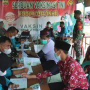 Kodim 0314/Inhil Kembali Lakukan Vaksinasi Dosis II di Ponpes Sabilal Muhtadin