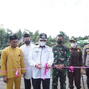 Bupati Inhil Resmikan Jalan di Teluk Belengkong
