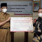 Bupati HM Wardan Saksikan Penandatanganan Kerjasama PT BRK dengan Kejari Inhil