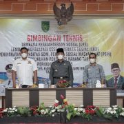 Bupati Inhil Buka Bimtek LKS, LK3 serta PSM dan Kukuhkan Karang Taruna Priode 2020-2025