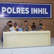 Polres Inhil Gelar Press Conference Akhir Tahun 2021