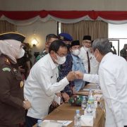 Bahas Nataru dan Pencapaian Target Vaksinasi Forkopimda Inhil Hadiri Rakoor di Riau