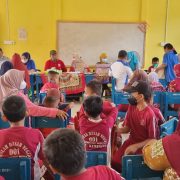 Kades Kemuning Muda Tinjau Vaksinasi di SD ‘Alhamdulillah berjalan lancar’