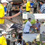 Pembina YVB Bersama Awak Media Kembali Berbagi ke Kaum Duafa dan Tukang Becak di Tembilahan