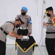 Polres Inhil Laksanakan Upacara Sertijab Polsek Keritang dan Gaung