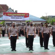 63 Personil Polres Inhil Naik Pangkat
