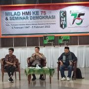 Milad HMI ke-75 Gelar Seminar Domokratis Bertema “Partisipasi Gerakan Melinial Menuju Demokrasi Bemartabat”