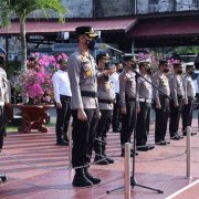 Kapolres Inhil AKBP Dian Setyawan Pimpin Sertijab Kasat Samapta dan Empat Kapolsek