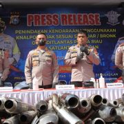 Amankan 343 Knalpot Brong, Dirlantas Polda Riau Kombes Firman ; Tidak Layak Jalan, Membahayakan dan Mengganggu Kenyamanan Masyarakat