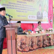 Bupati  Inhil HM Wardan Resmikan 45 Orang Anggota BPD Se- Kecamatan Keritang Periode 2021-2027