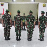 Kodim 0314/lnhil Gelar Upacara Corp Raport Kenaikan Pangkat