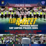 Satlantas Polres Inhil Gelar Apel Pengecekan Tim Pengurai Kemacetan Arus Mudik
