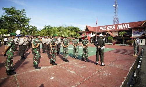 Bupati HM Wardan Pimpin Apel Gelar Pasukan Operasi Ketupat Lancang Kuning