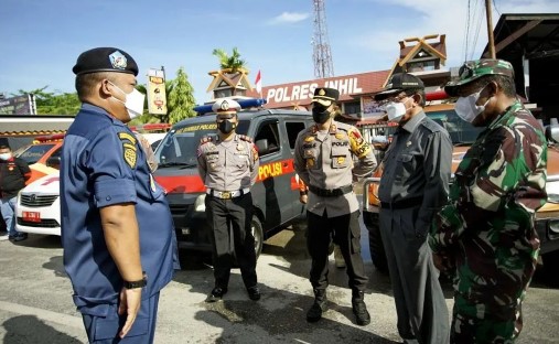 Bupati HM Wardan Pimpin Apel Gelar Pasukan Operasi Ketupat Lancang Kuning