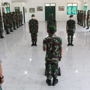 Dandim 0314/Inhil Letkol Arh M Nahruddin Roshid Pimpin Langsung Acara Korps Raport Pindah Satuan Bintara