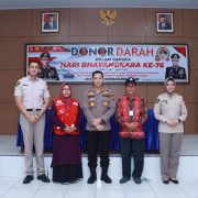 HUT Bhayangkara ke 76, Polres Inhil Gelar Kegiatan Sosial Donor Darah