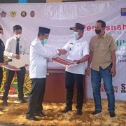 Bentuk Kedekatan dengan Masyarakat, Kades Lahang Hulu Terima Ambulans Air Dari BC Tembilahan