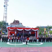Polres Inhil Ikuti Upacara  HUT Bhayangkara ke-76 Secara Virtual