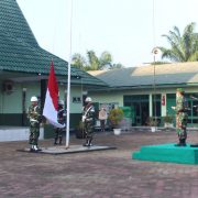 Kodim 0314/Inhil Laksanakan Upacara Bendera 17-an