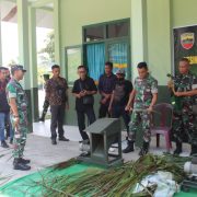 Dandim 0314/Inhil Buka Pelatihan Mesin Serut Lidi Bagi Babinsa dan Masyarakat