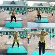 Jaga kesehatan dan Kebugaran Tubuh, Kodim 0314/lnhil Gelar Senam Sehat Bersama Anggota Persit KCK Cabang 54