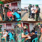 Kodim 0314/Inhil Terus Upayakan Percepatan Vaksinasi Covid-19 di Tempat Umum dan Pelabuhan