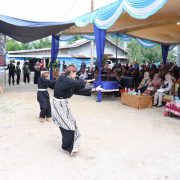 DPD MISURI Kelurahan Kempas Jaya Sambut Kedatangan Kapolres Inhil Secara Adat, di Hadiri Bupati HM Wardan dan Dandim 0314/Inhil