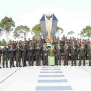 HUT TNI ke-77, Kodim 0314/Inhil Laksanakan Ziarah Nasional ke Makam Pahlawan Yudha Bhakti