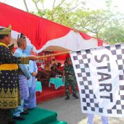 Dilepas oleh Bupati Inhil HM Wardan, Puluhan Paguyuban Hingga Perguruan Tinggi Kabupaten Inhil Ikuti Pawai Peringati HUT ke-77 TNI
